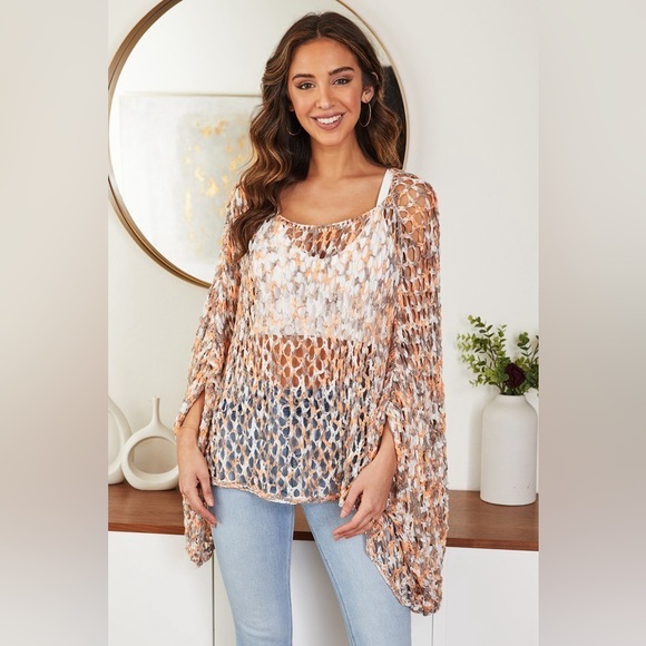 Milio Milano Sweaters - MADE IN ITALY. VARIEGATED KNIT PULLOVER